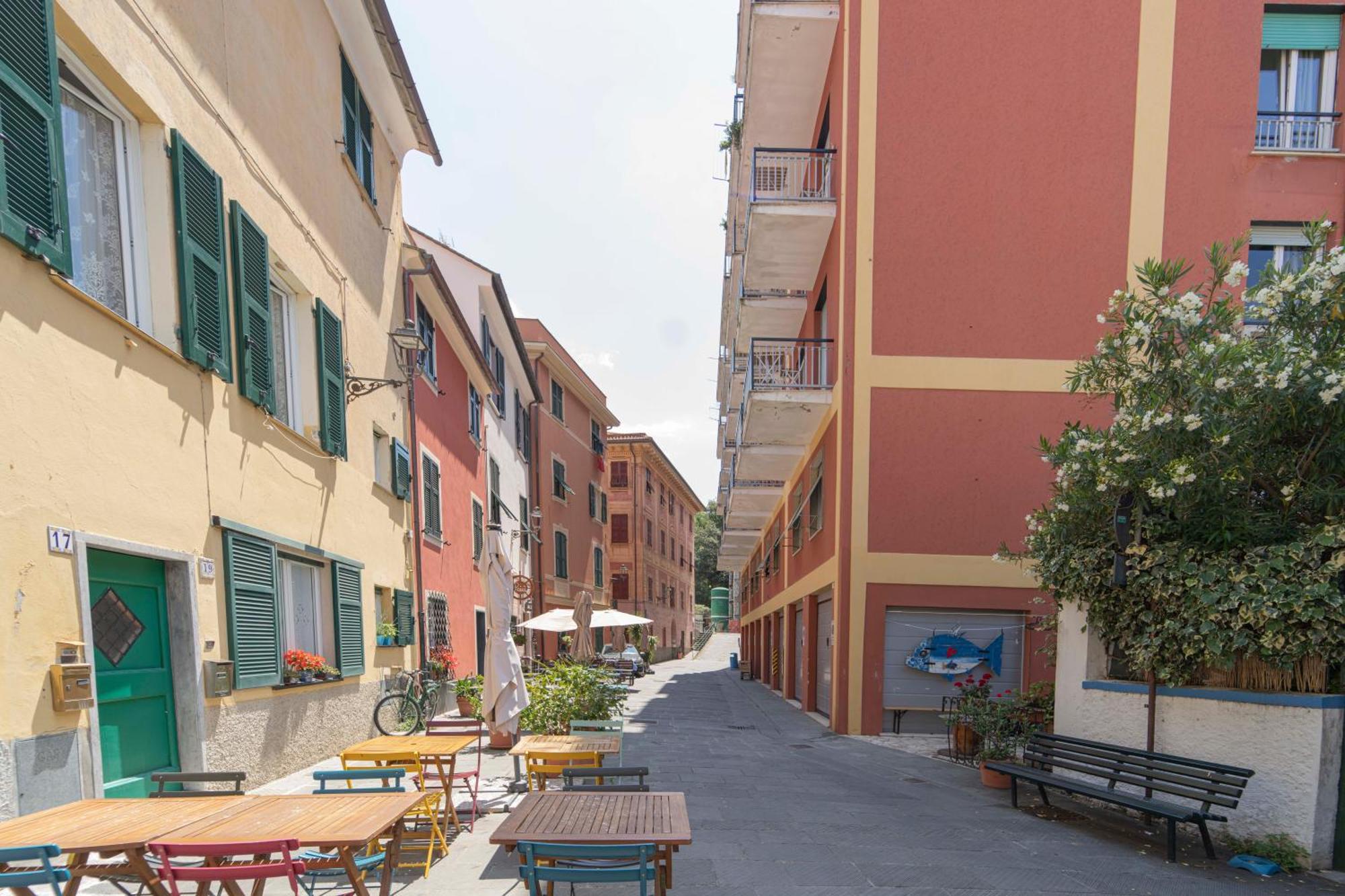 096 - Casa Al Borgo Cavi Di Lavagna, 150 Metri Dal Mare Leilighet Eksteriør bilde